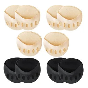 5 Pairs Honeycomb Forefoot Pads Breathable Fabric Forefoot Pad Elastic Metatarsal Cushion for Foot Pain Relief