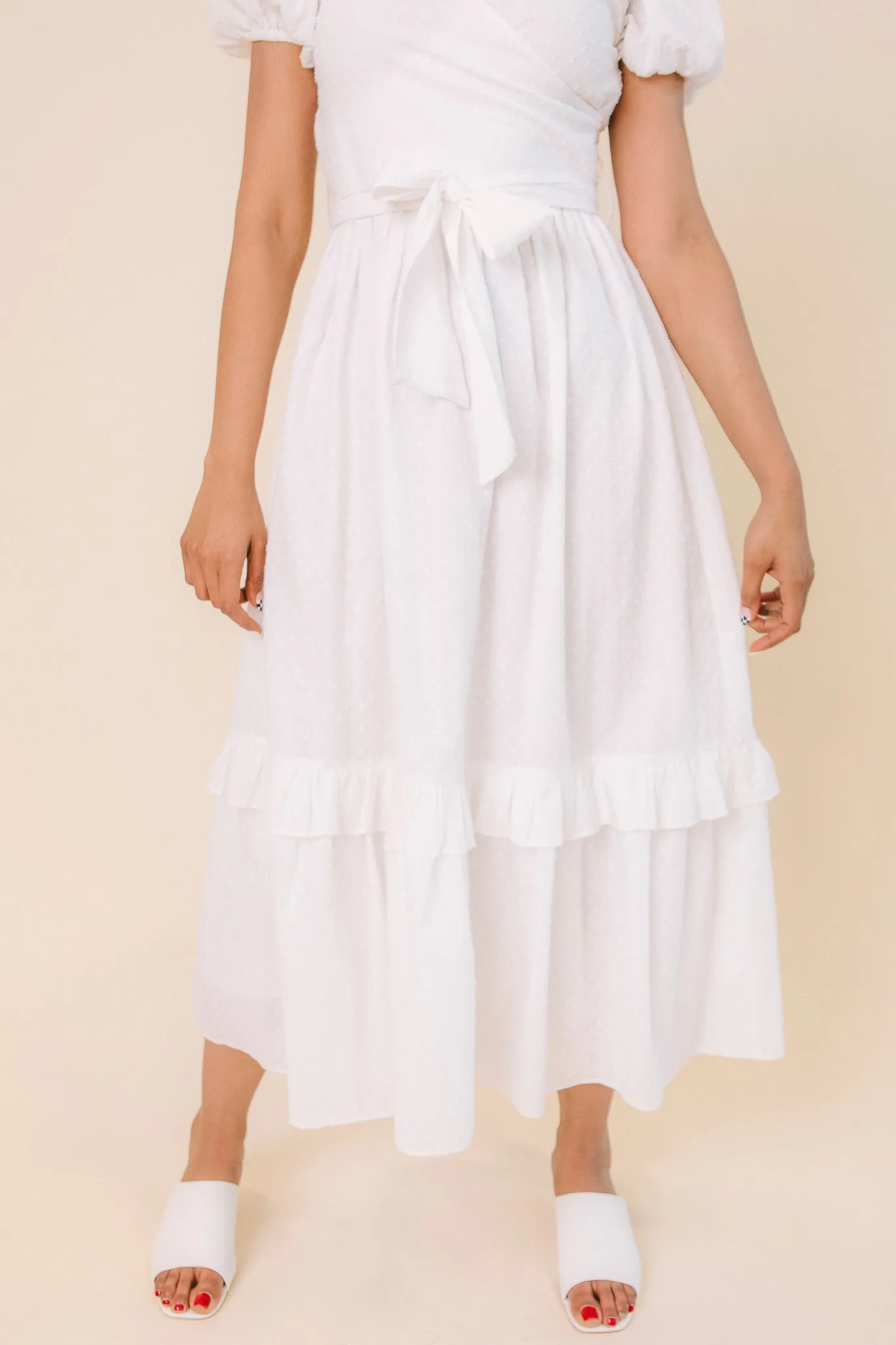 Antoinette Dress in White - FINAL SALE