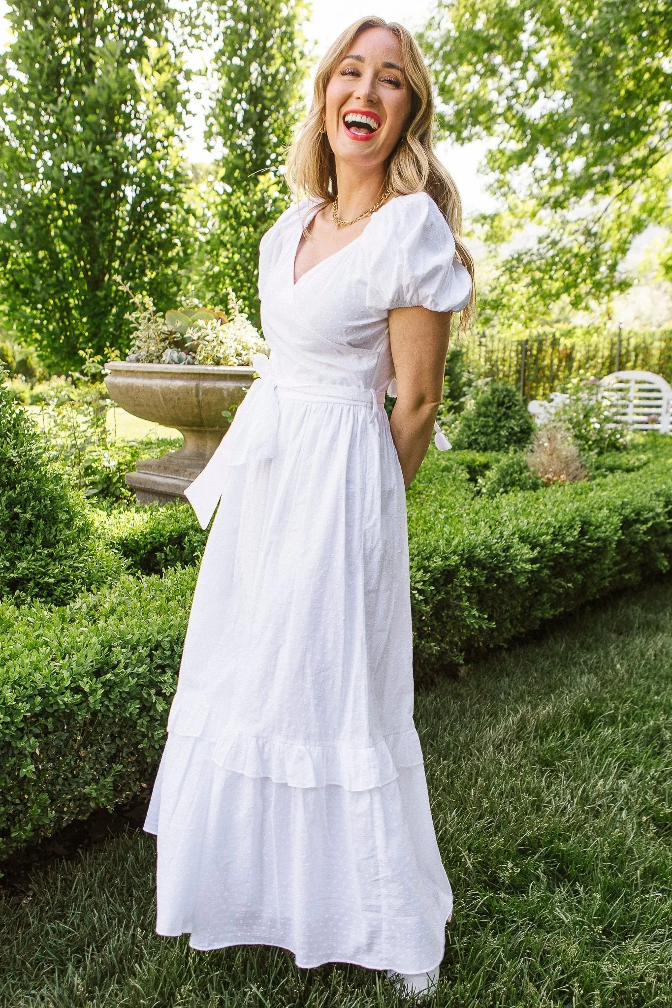 Antoinette Dress in White - FINAL SALE