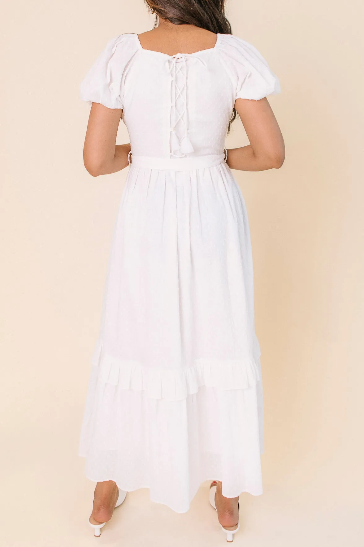 Antoinette Dress in White - FINAL SALE