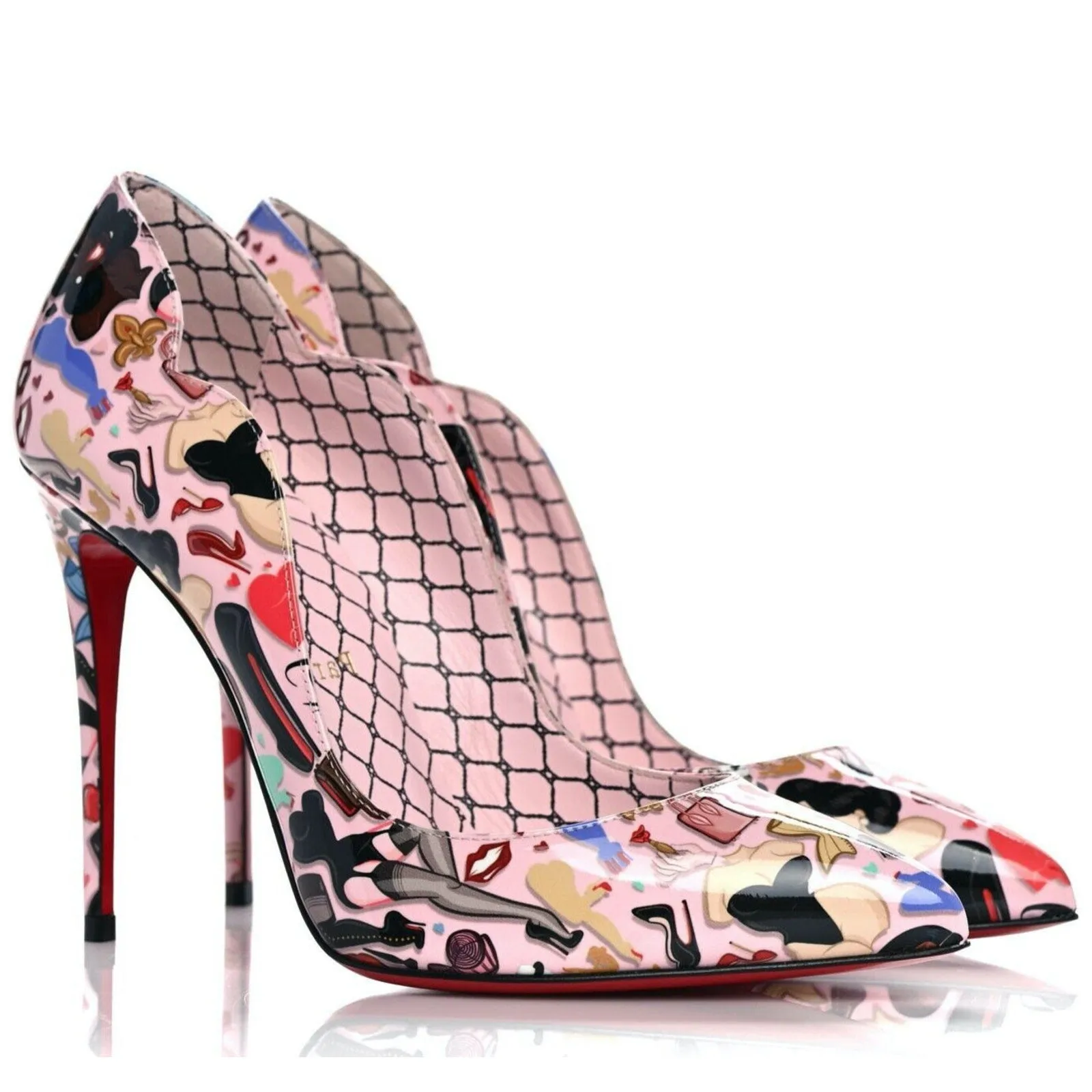 Christian Louboutin Hot Chick Dr Bored Limited Edition Pink Multi Pumps