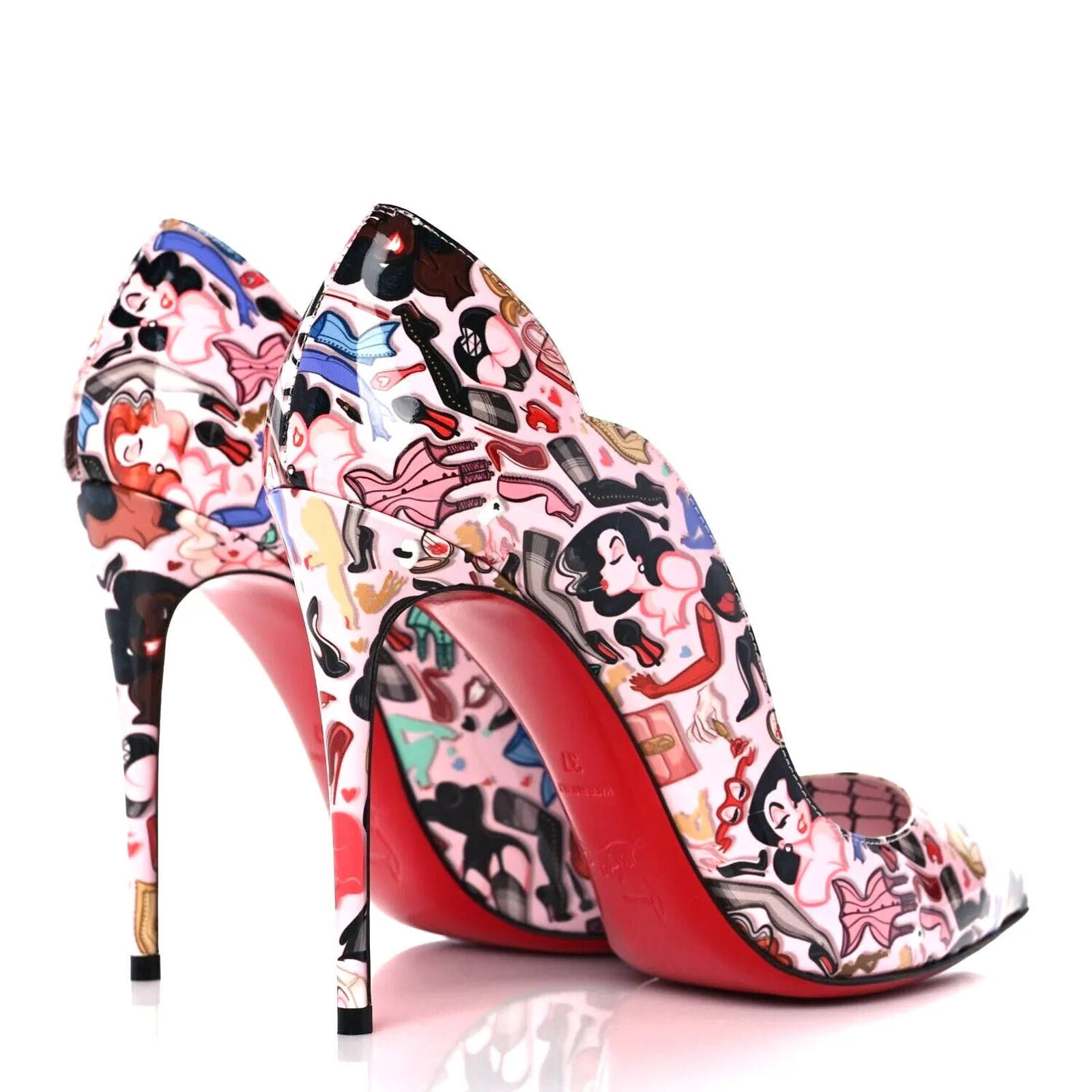 Christian Louboutin Hot Chick Dr Bored Limited Edition Pink Multi Pumps
