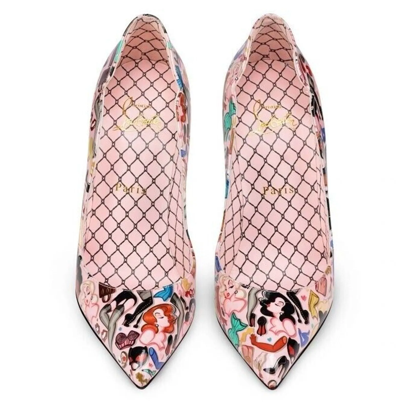 Christian Louboutin Hot Chick Dr Bored Limited Edition Pink Multi Pumps