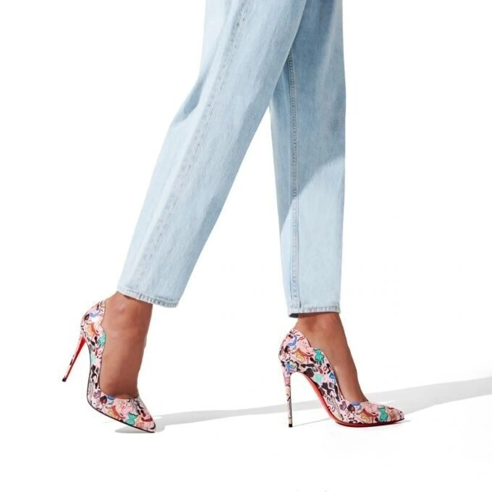 Christian Louboutin Hot Chick Dr Bored Limited Edition Pink Multi Pumps