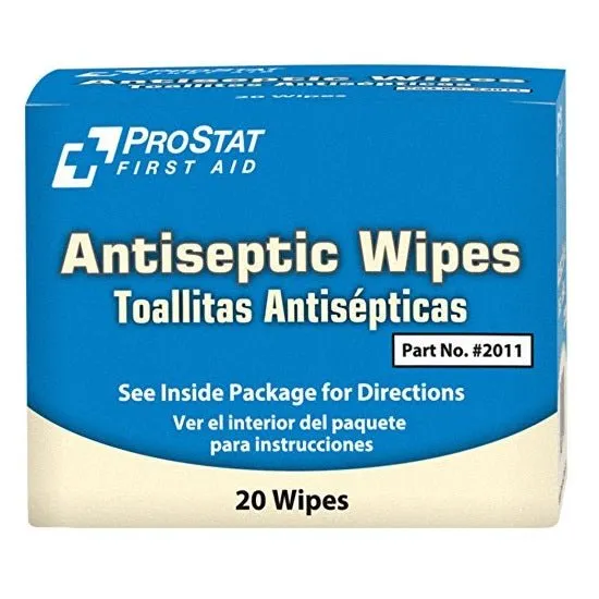 First Aid Antiseptic Wipes 20 Count/Box