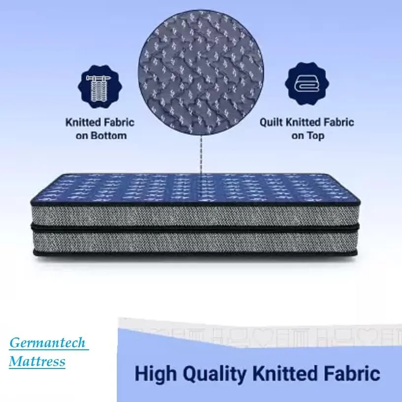 GERMAN TECH Germantech King Size Foldable Bed Mattress Bookfold Dual Comfort 6 Inch Bed Mattress Soft & Superior Comfort Bed Mattress 20 Years Warranty by GermanTech (72x75x6 Inch)