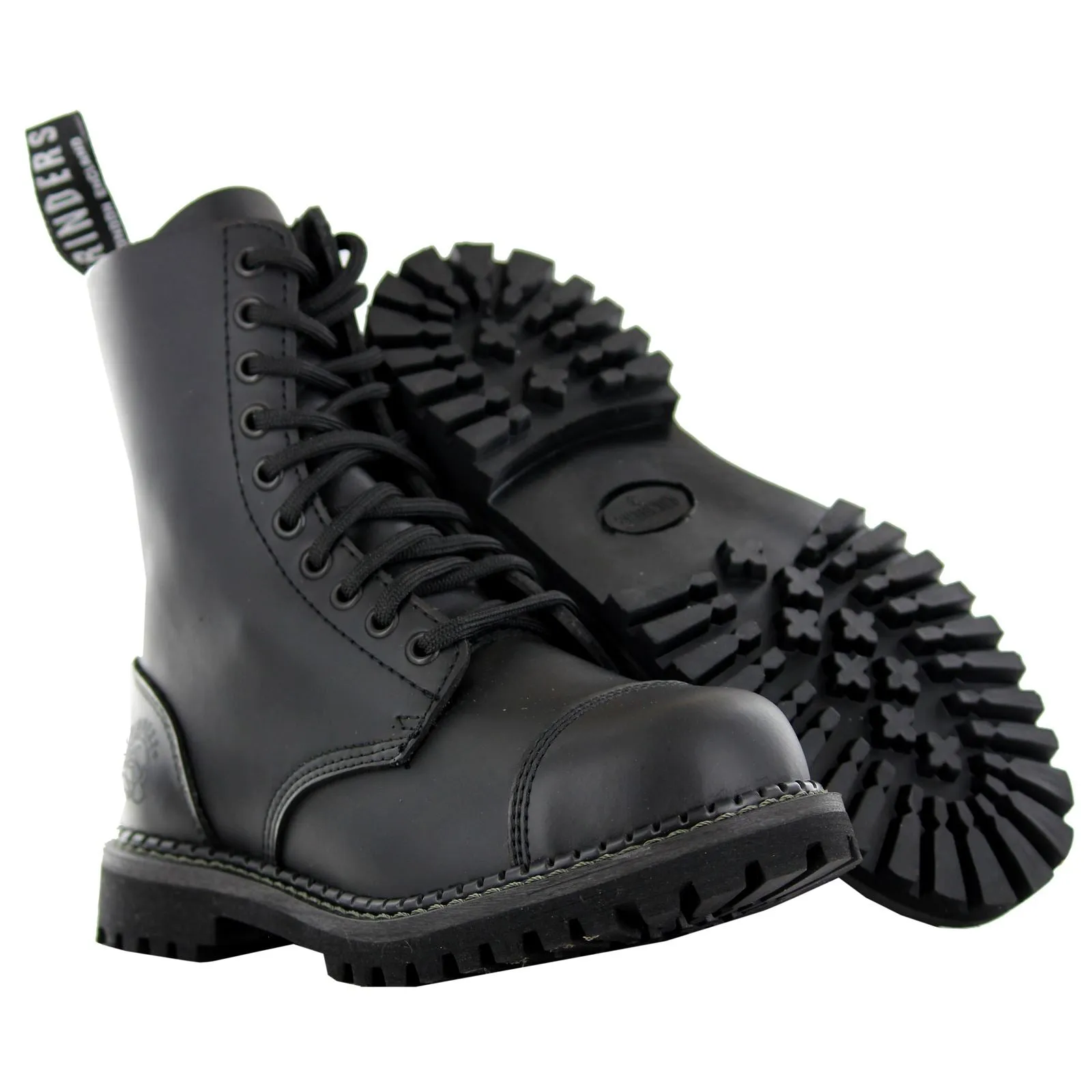 Grinders Stag CS Leather Unisex Ankle Boots - UK 2 - US 4.5 Women / 3 Men - EU 36