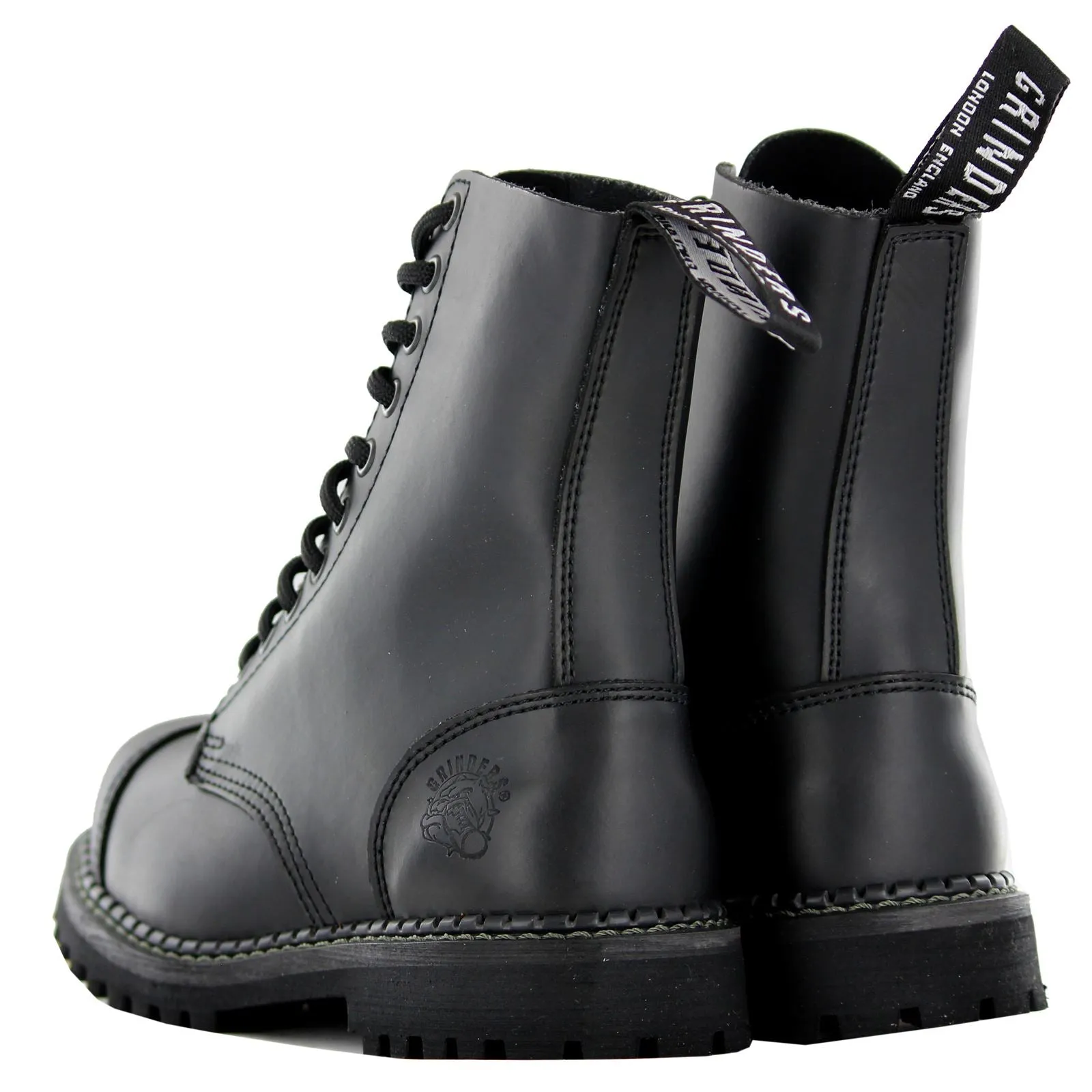 Grinders Stag CS Leather Unisex Ankle Boots - UK 2 - US 4.5 Women / 3 Men - EU 36