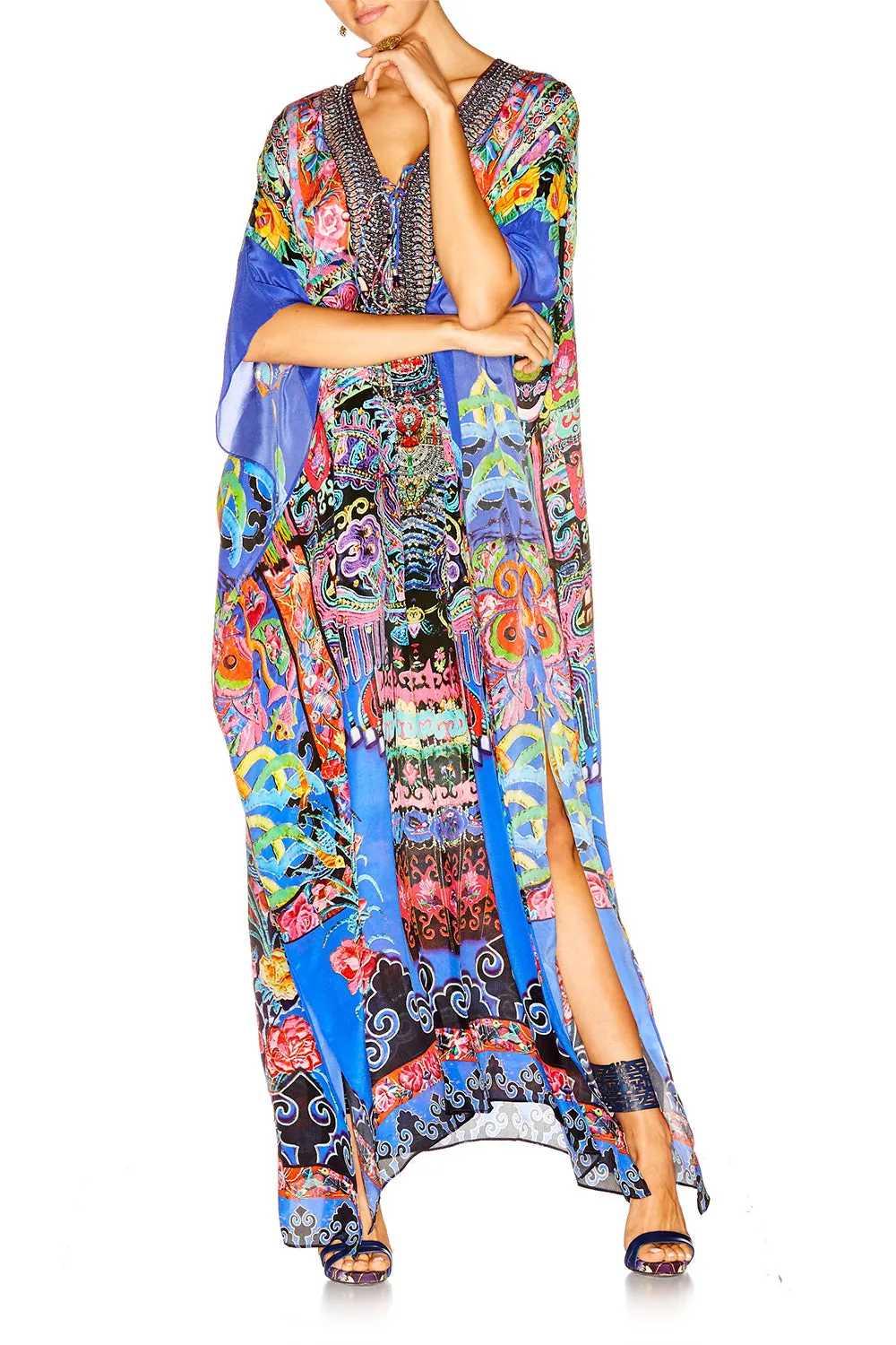 LONG LACE UP KAFTAN PRETTY PRECESSION