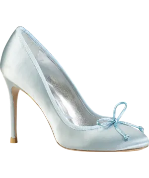 Sophia Webster Blue Bow Ballet Pump Heels UK 4 EU 37 👠