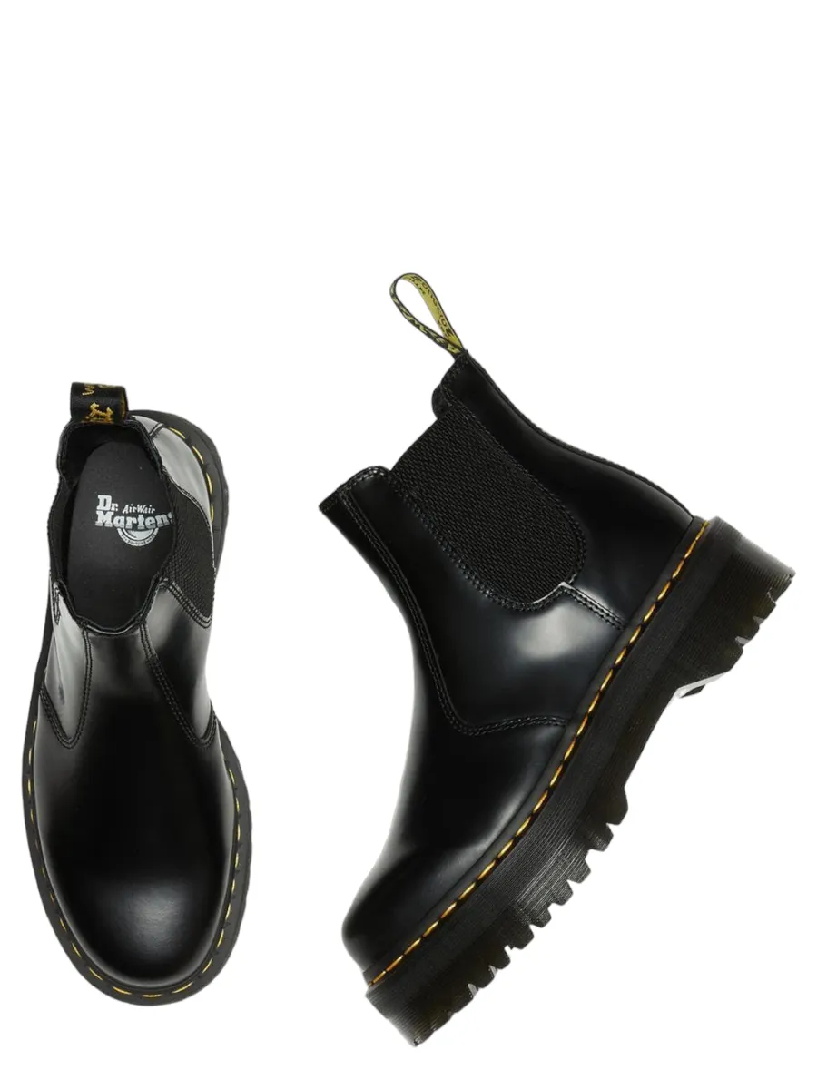 Stivaletti chelsea di pelle 2976 con platform