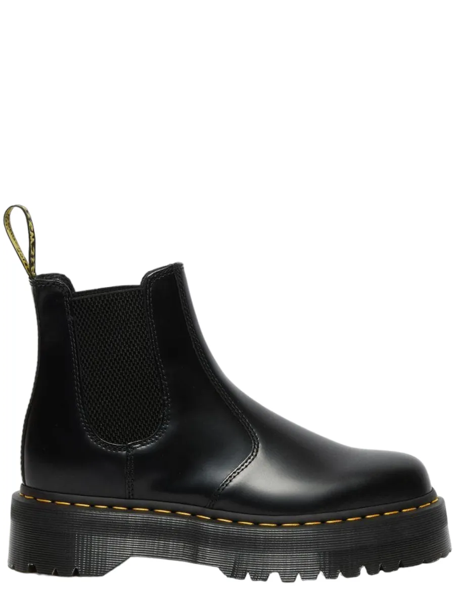 Stivaletti chelsea di pelle 2976 con platform