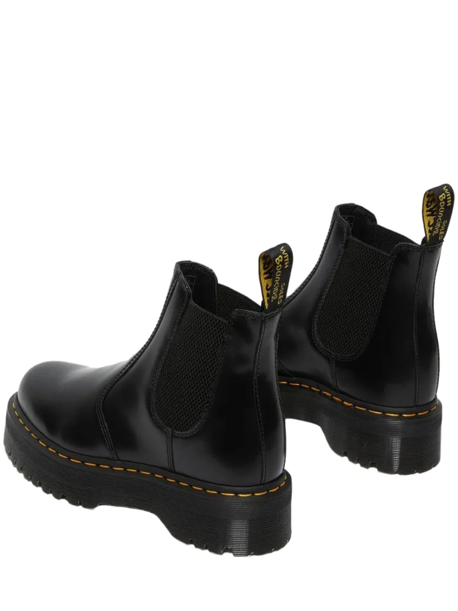 Stivaletti chelsea di pelle 2976 con platform