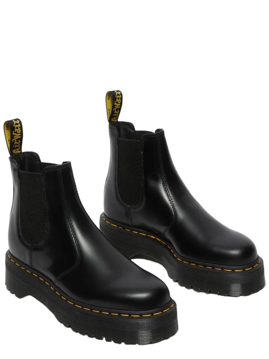 Stivaletti chelsea di pelle 2976 con platform