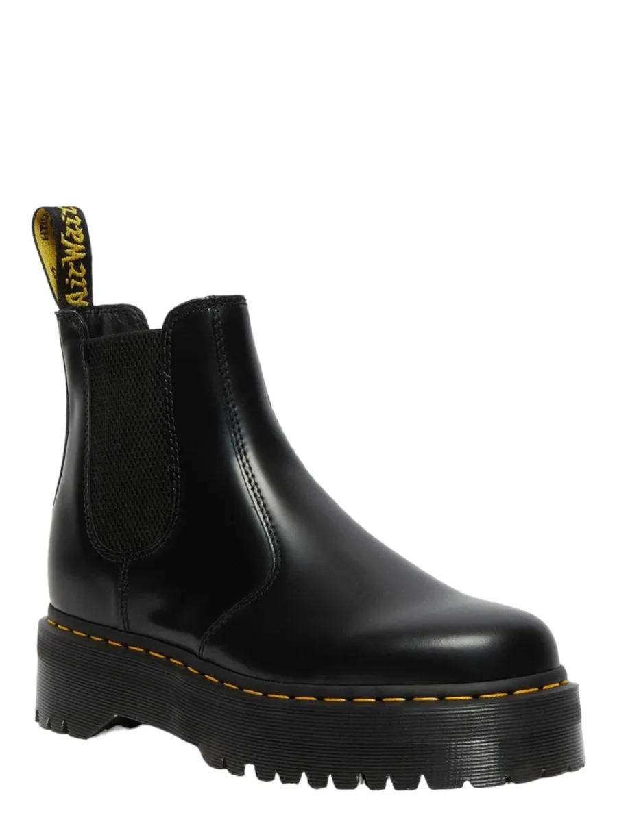 Stivaletti chelsea di pelle 2976 con platform