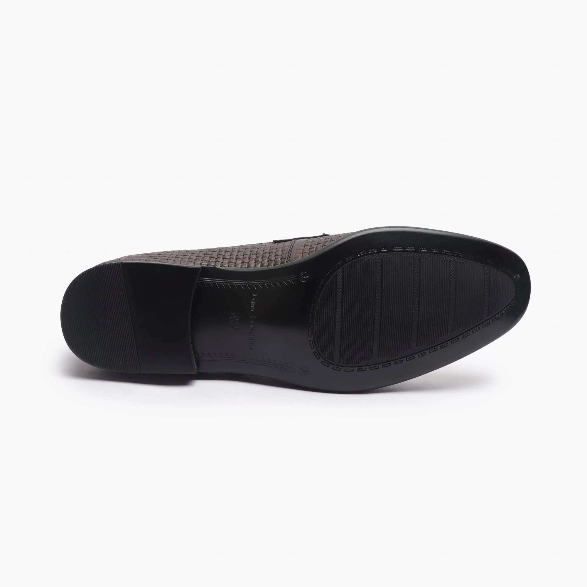 Weave Textured Penny Slip Ons